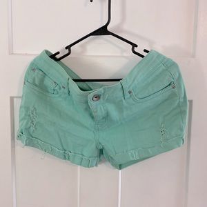 Mint Green Shorts